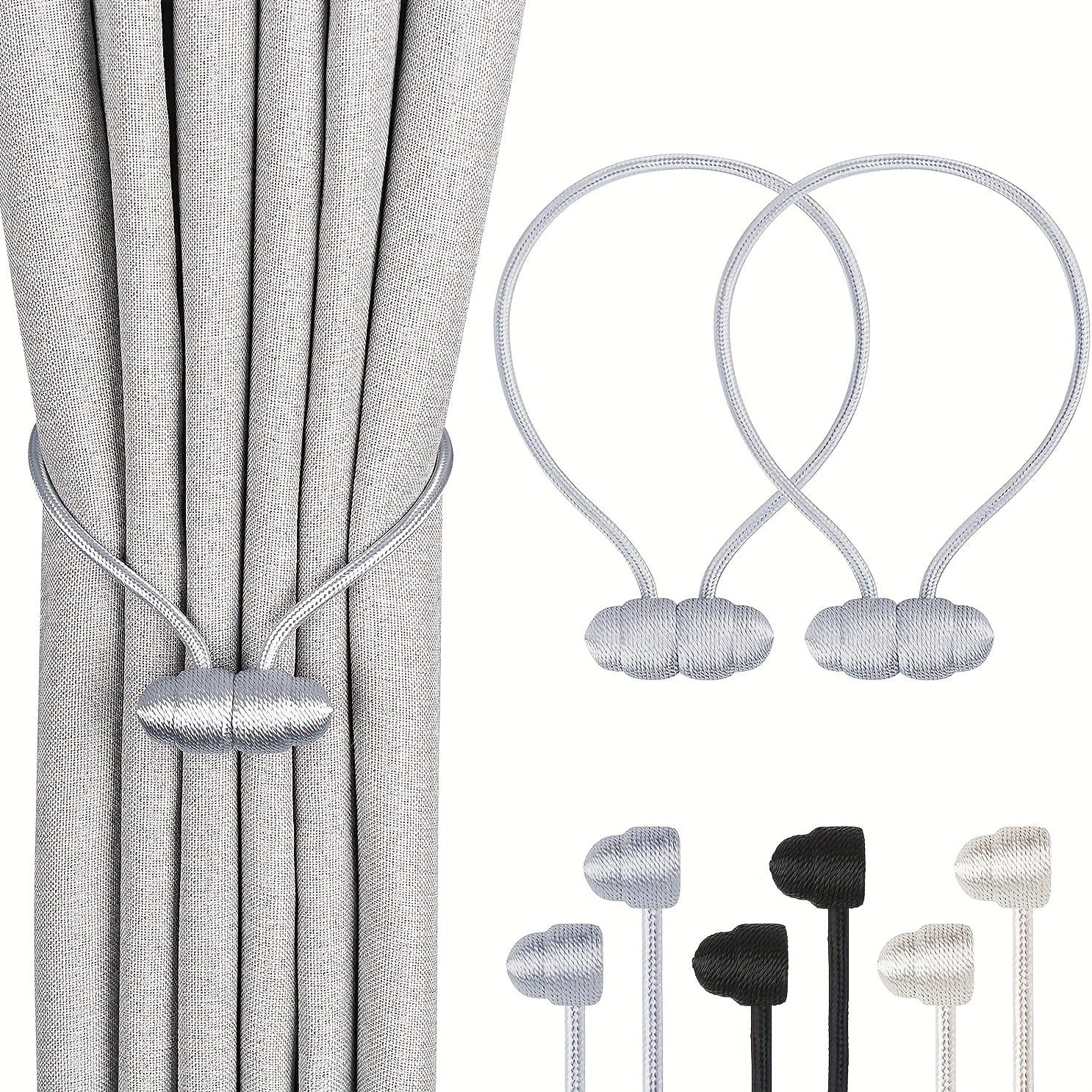 2pcs Magnetic Curtain Tieback Modern Curtain Holdback