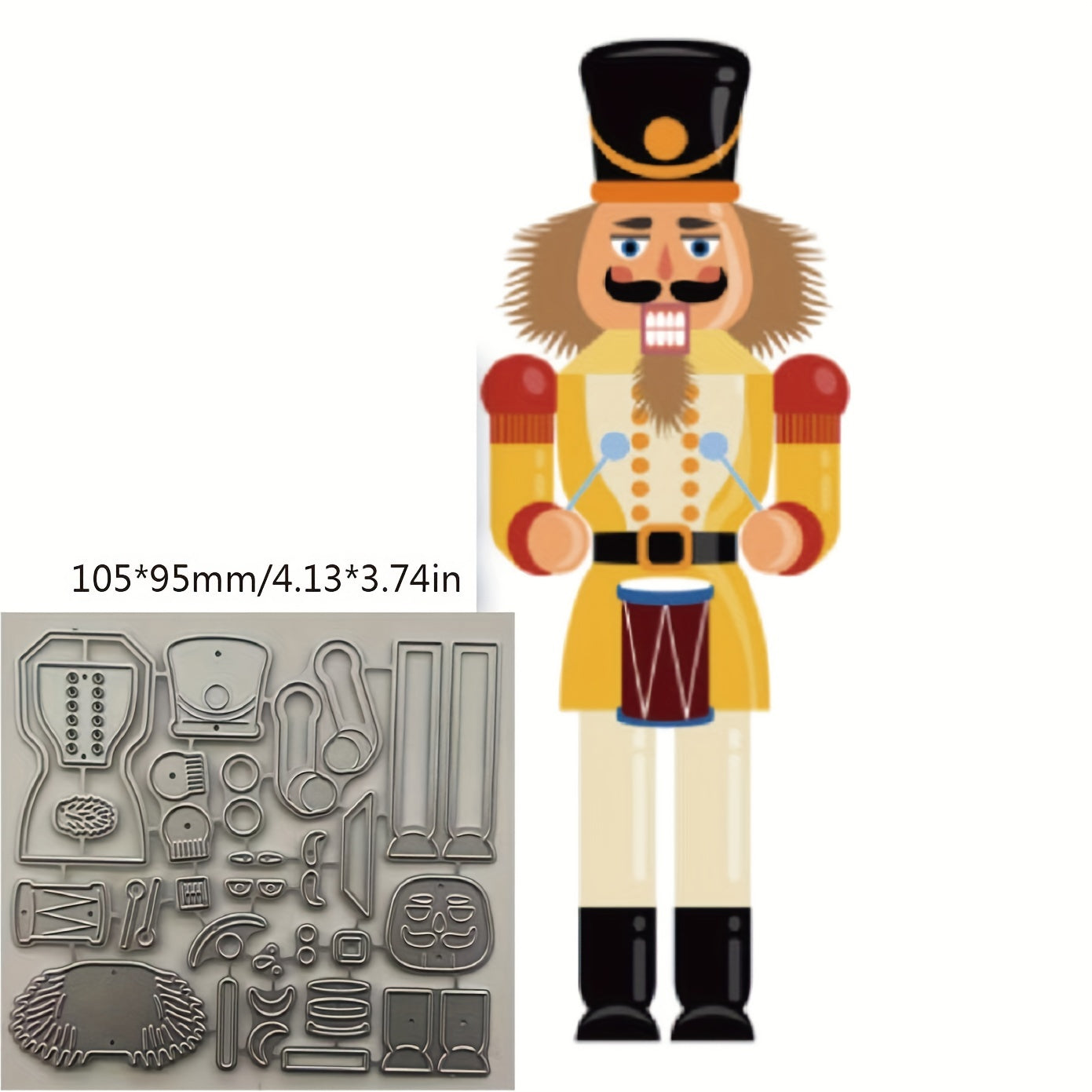 1pc Nutcracker Soldier Metal Cutting Dies for DIY Scrapbook Paper Craft