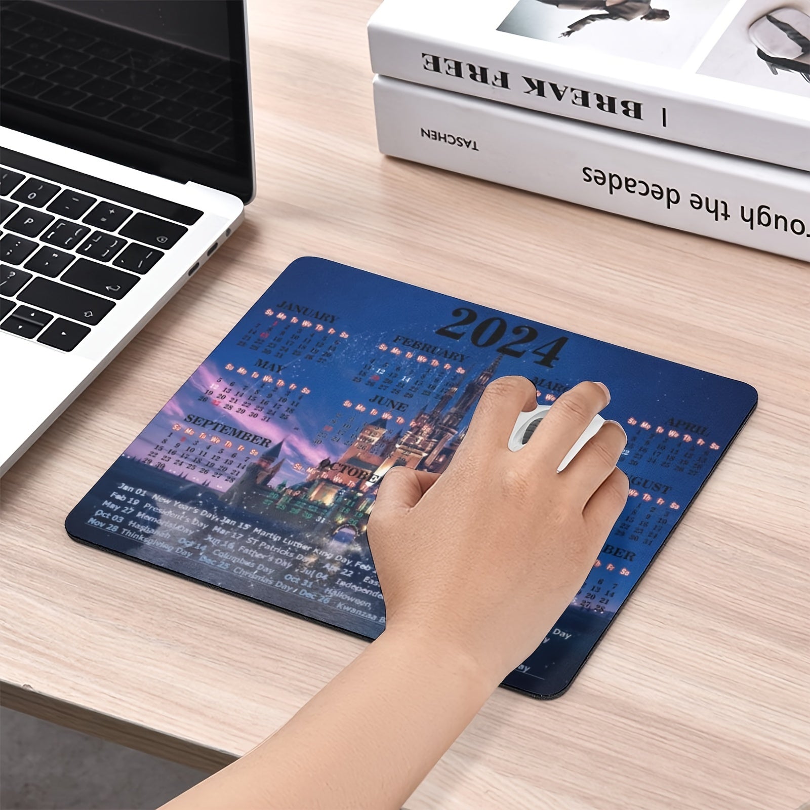 Personalized Castle Non-slip Mouse Pad Chinese Style 9.5x7.8 inches