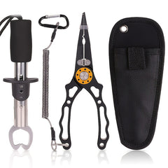 Aluminum Multifunct. Fishing Pliers Slip Resistant Grip