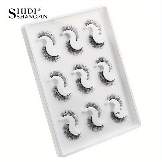 9 Pairs 3D Faux Mink False Eyelashes Natural Curling Thick Extension