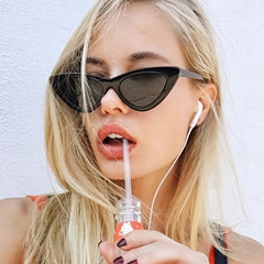 Vintage Cat Eye Sunglasses For Women Clout Goggles Plastic Frame
