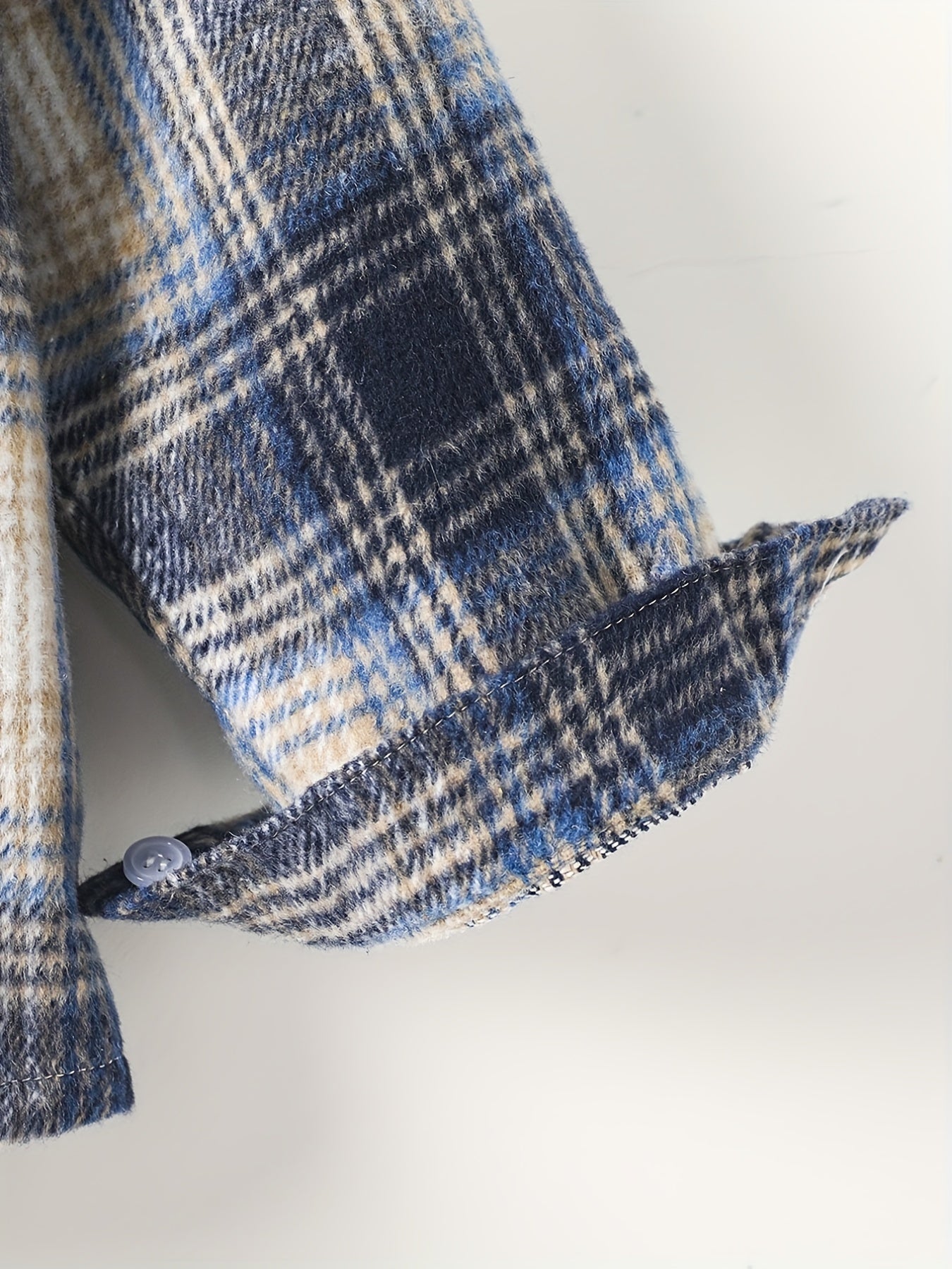 Girls Plaid Long Sleeve Button Down Shirt