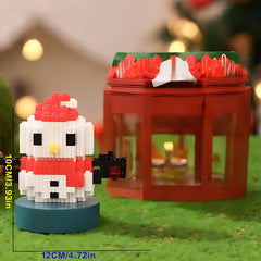 Mini Christmas Building Set - Santa Train Snowman Tree Reindeer Socks
