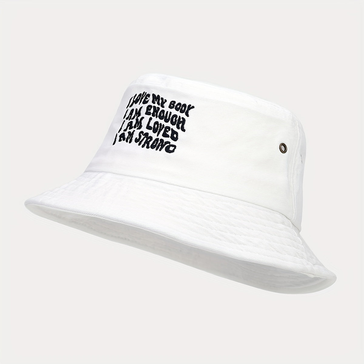 Summer Letter Embroidery Fisherman Hat Sunscreen Sunshade Casual Hat