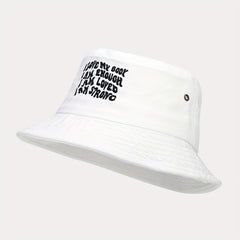 Summer Letter Embroidery Fisherman Hat Sunscreen Sunshade Casual Hat