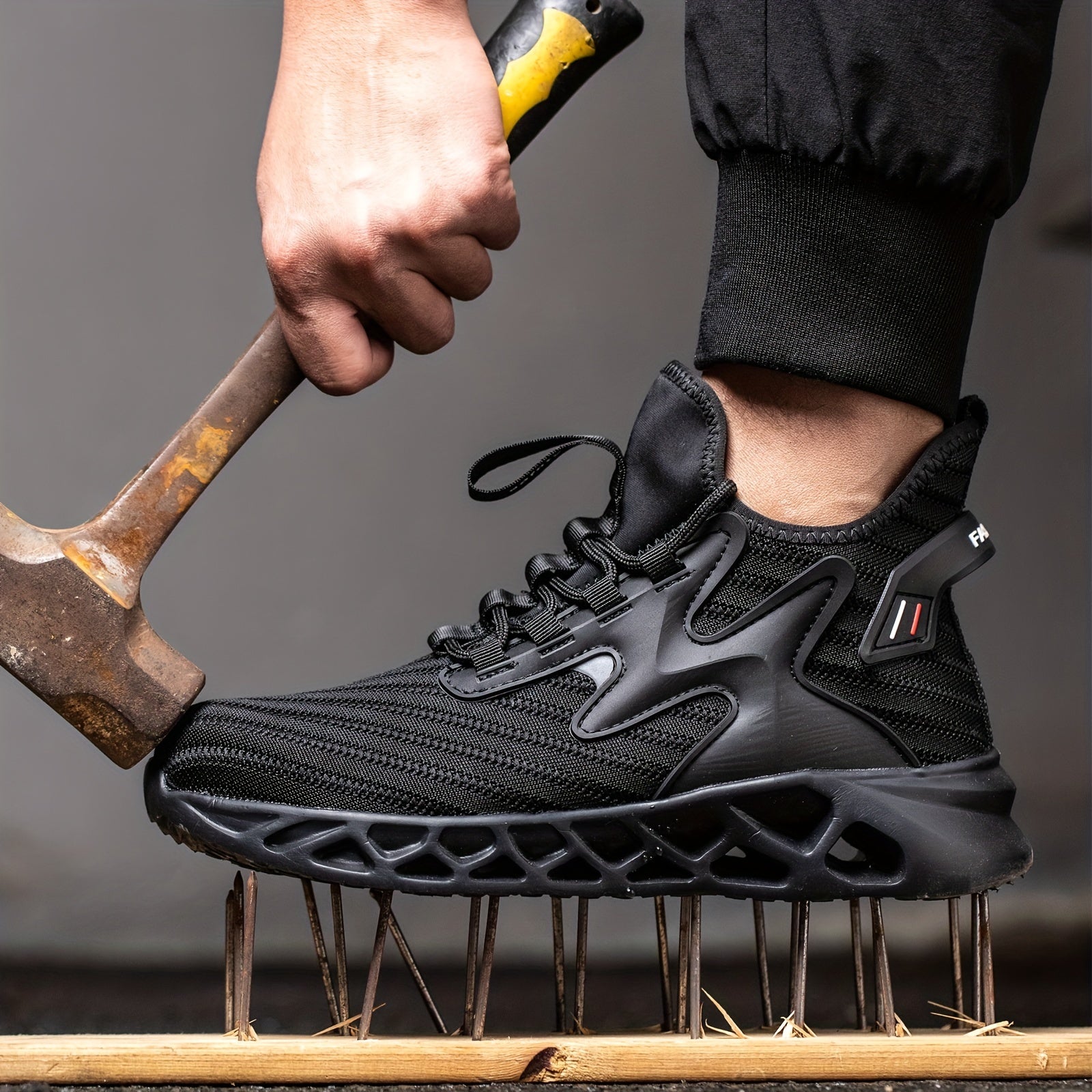 Men's Steel Toe Work Safety Shoes Puncture Proof Lightweight
