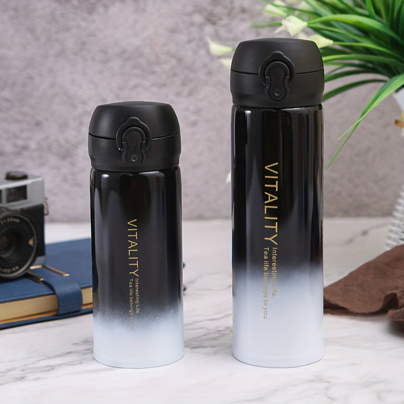 300ml 400ml Stainless Steel Gradient Vacuum Cup Large Capacity Pop up Cup