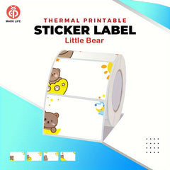 Little Bear Thermal Label Paper for P50 and D100 Label Machine - 220 Sheets