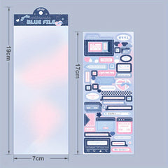Y2K Cowboy Frame Sweet Style Stickers Star Love Border Movie Camera Dialogue