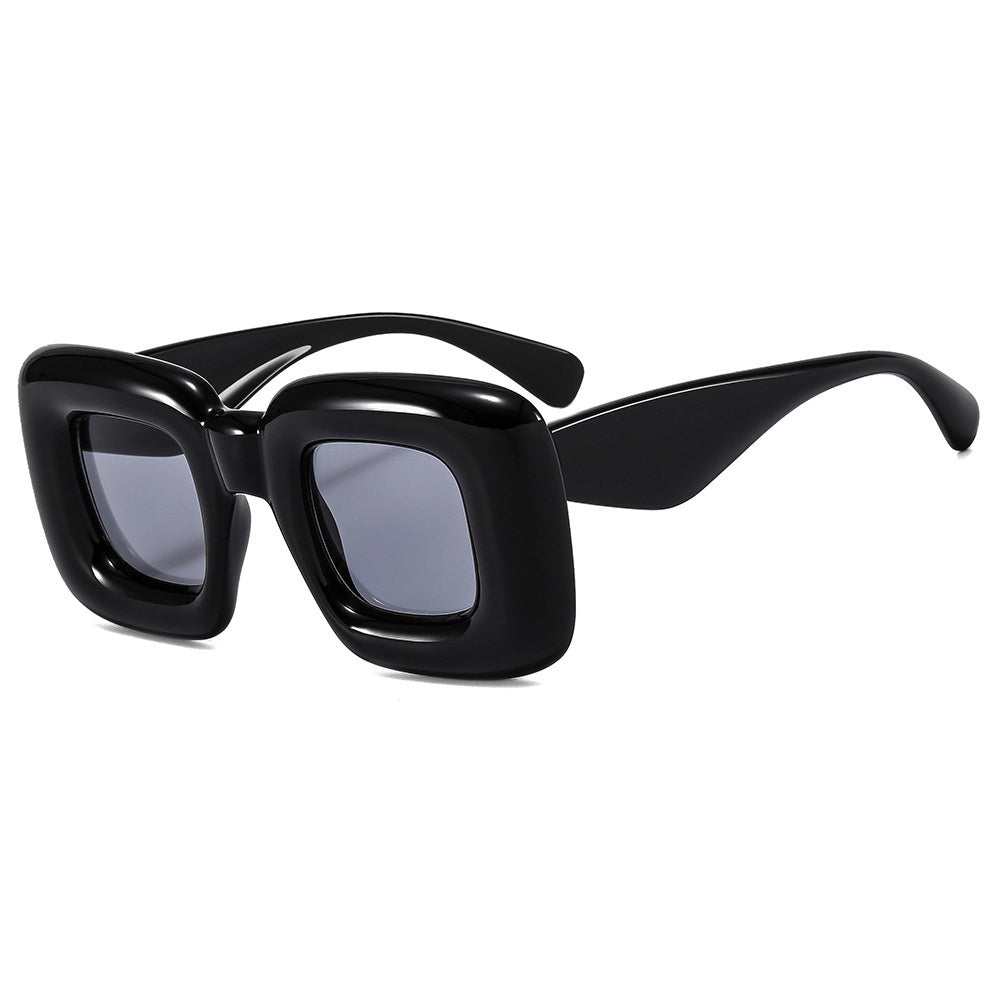 Big Square Sunglasses Inflatable Funny Y2K Sun Glasses Oversized Shades