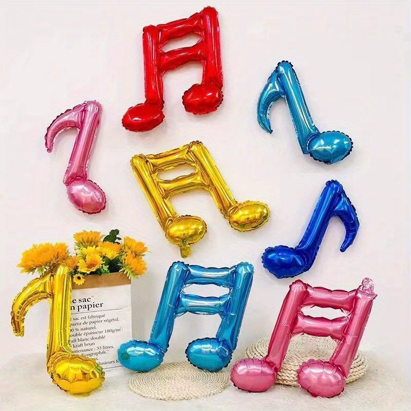 10pcs Music Notes Aluminum Film Balloons Party Decorations