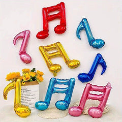 10pcs Music Notes Aluminum Film Balloons Party Decorations