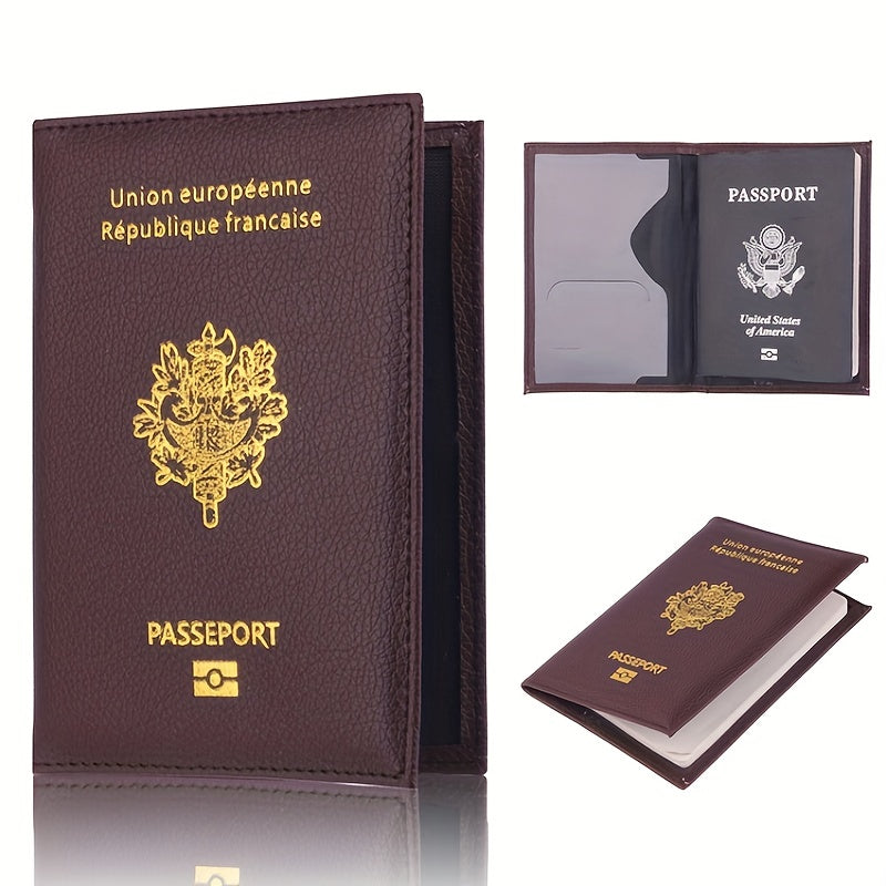 Classic Pattern Passport Cover Lightweight Bifold Passport Holder