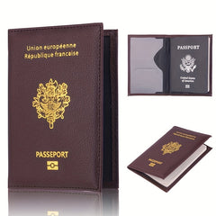 Classic Pattern Passport Cover Lightweight Bifold Passport Holder