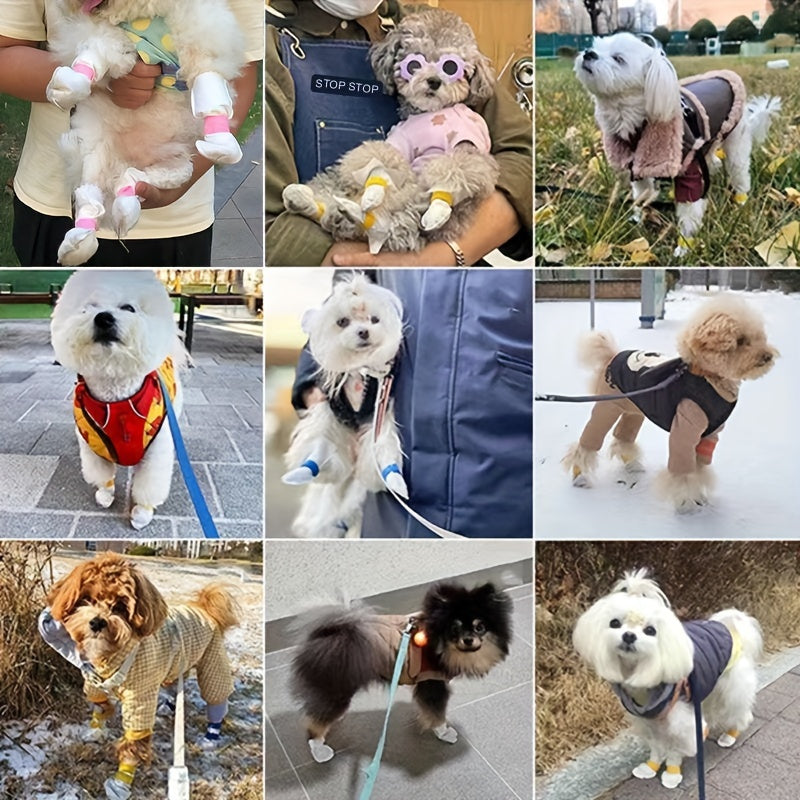 Disposable Pet Dog Paw Cover Shoes 20pcs Per Bag Waterproof Dog Boots