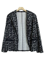 Letter Print Suit Coat & Pants Set