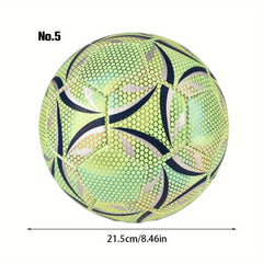 6pcs Fluorescent Reflective Soccer Ball Set for Training Glow in the Dark
