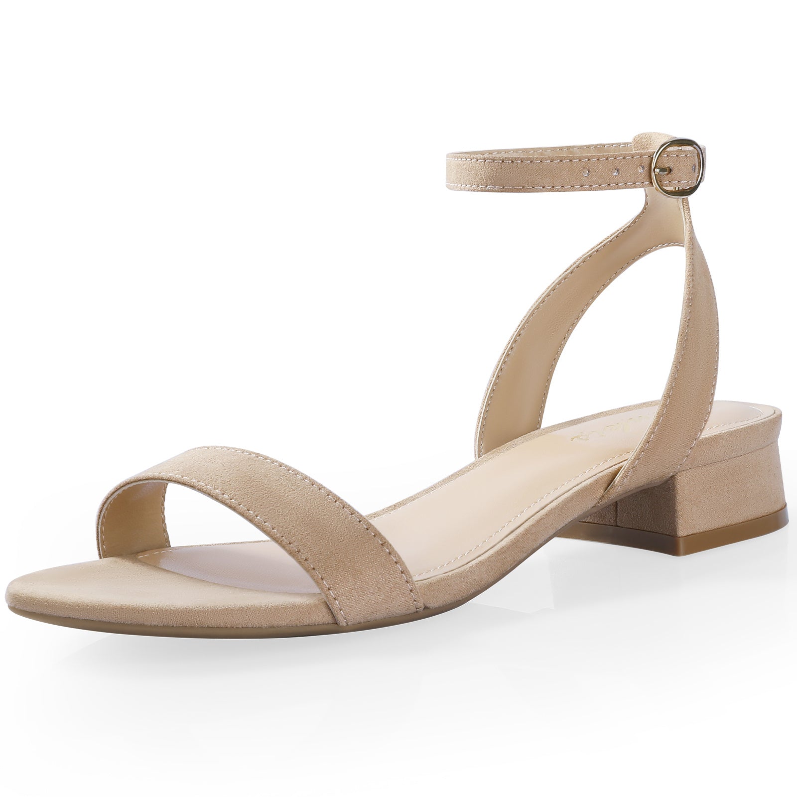 Women's Chunky Low Heel Sandals Comfortable Open Toe Shoes