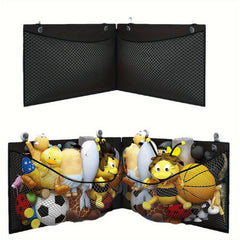 Corner Storage Hanging Bag Large Net Bag For Wall Toy Doll Plush Toy Organizer