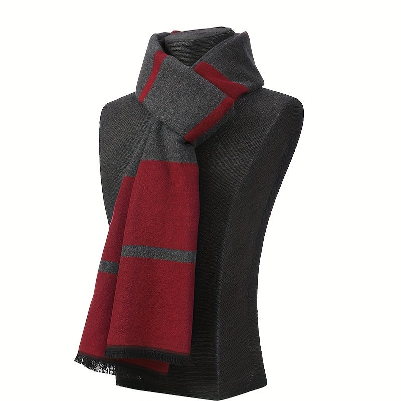 Men's Soft Warm Long Scarf Shawl for Winter