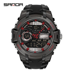 SANDA Waterproof LED Digital Sports Boy's Watch Gift