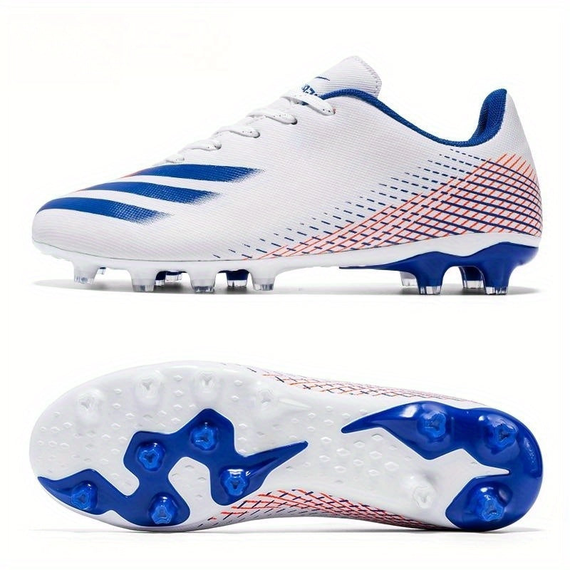 Boys' Spiked Football Cleats Non Slip Lace Up Outdoor Soccer Shoes