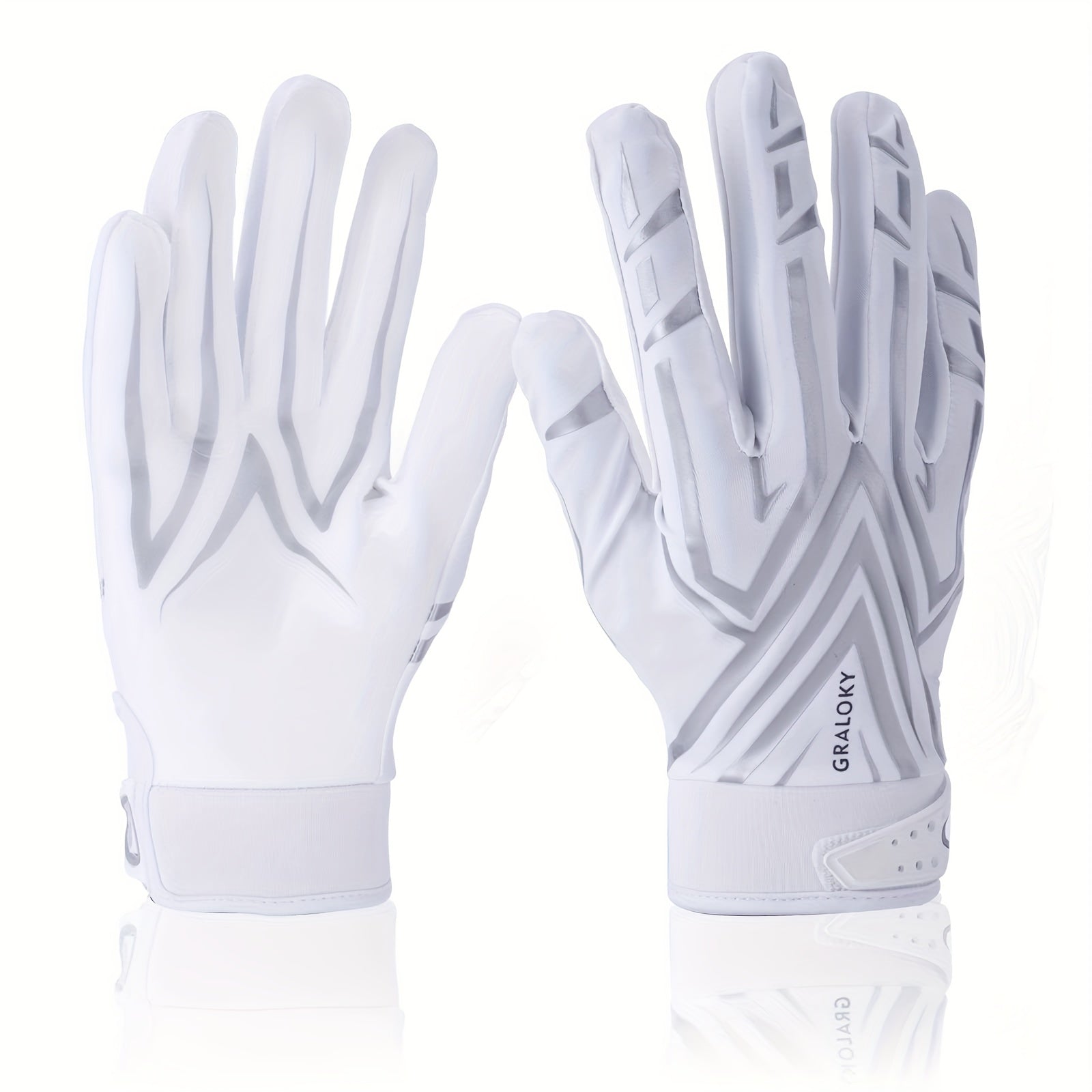 Youth Football Receiver Gloves Ultra Sticky Silicone Grip
