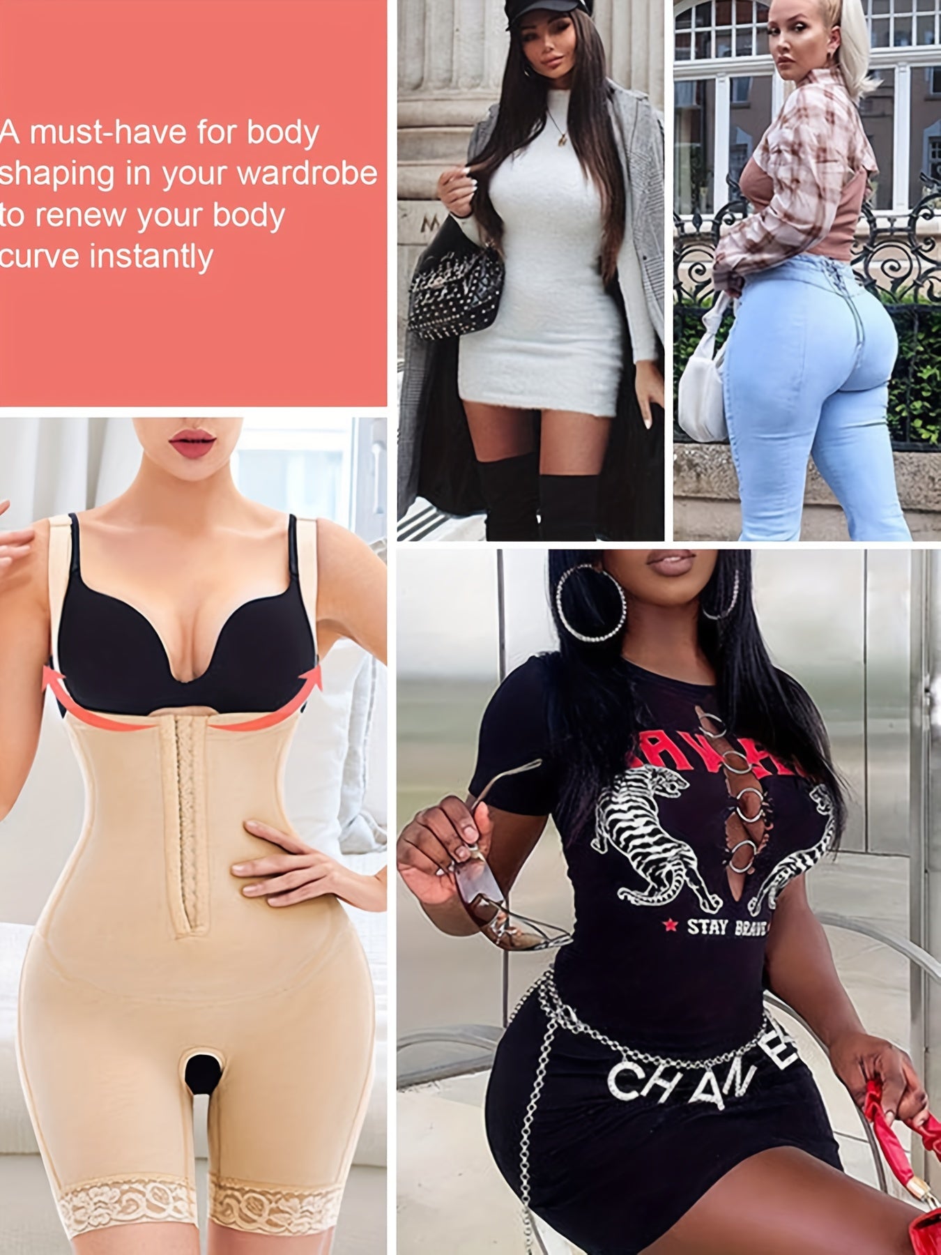 Lace Stitching High Waist Tummy Control Butt Lifting Shorts