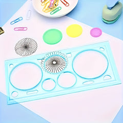 Geometric Drawing Tool for Art & School Learning Mixed Colors Ruler