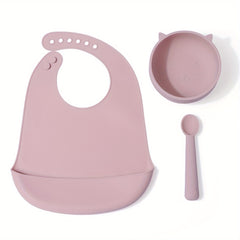 3-Piece Cat Series Feeding Utensils Set for Babies & Children