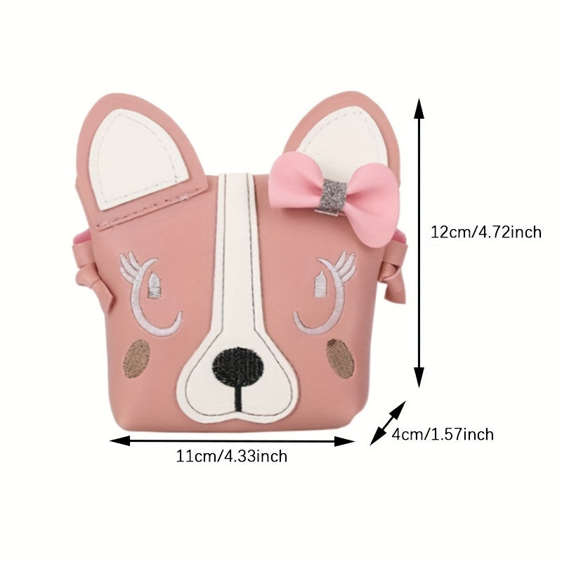Little Girl Purses Cartoon Messenger Bag With Bowknot