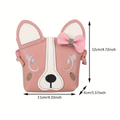 Little Girl Purses Cartoon Messenger Bag With Bowknot