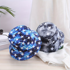 Pentagram Vintage Print Bucket Hat Outdoor Essential Hat