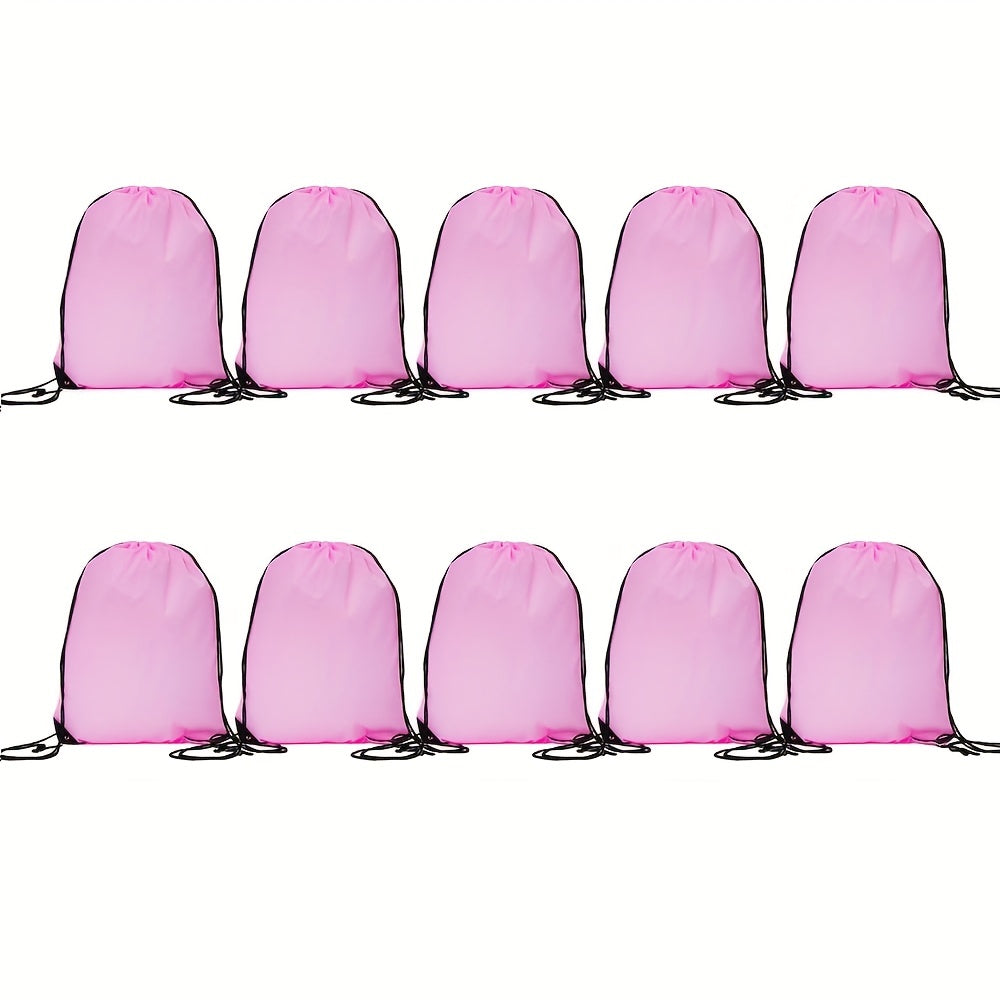 Set of 10-40 Drawstring Backpack Sports Bags for Gym & Outdoor