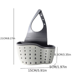 Adjustable Sink Sponge Holder Double Decker Hanging Basket