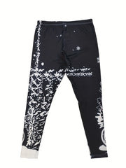 Snowman Print Plus Size Christmas Leggings