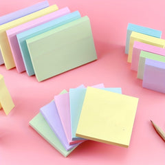 5pcs Pure Office Sticky Note Student Class Cheat Marking Plan Sticky Notes