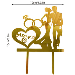 Romantic Mr & Mrs Cake Topper for Special Occasions