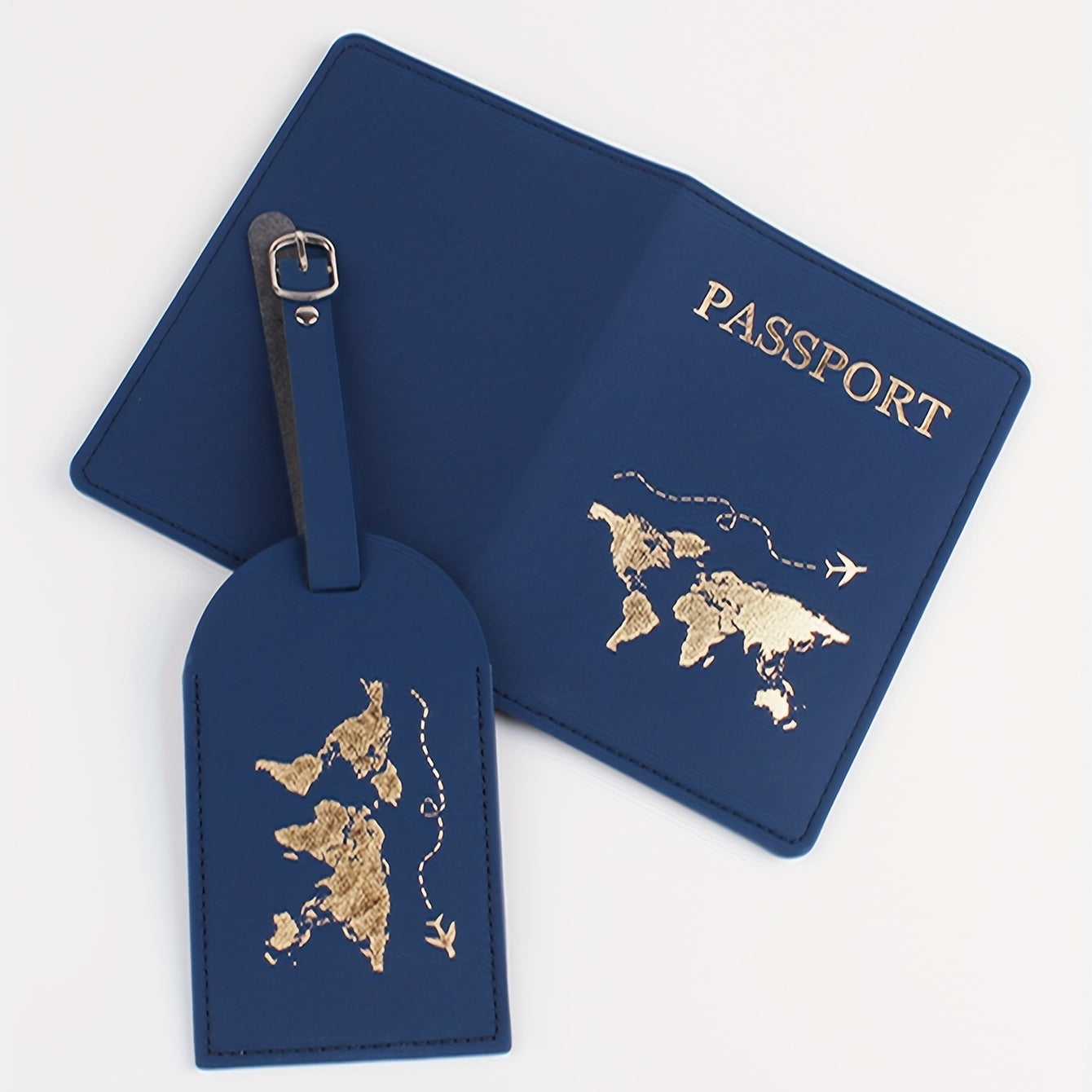 Passport Clip Luggage Tag Travel Set 2 piece Set