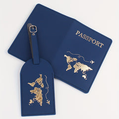 Passport Clip Luggage Tag Travel Set 2 piece Set