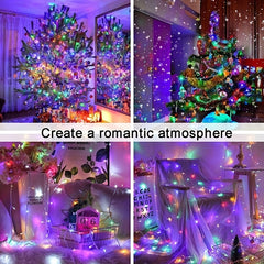 Outdoor Solar String Lights Waterproof Christmas Tree Light Lamp Garden 100 LED