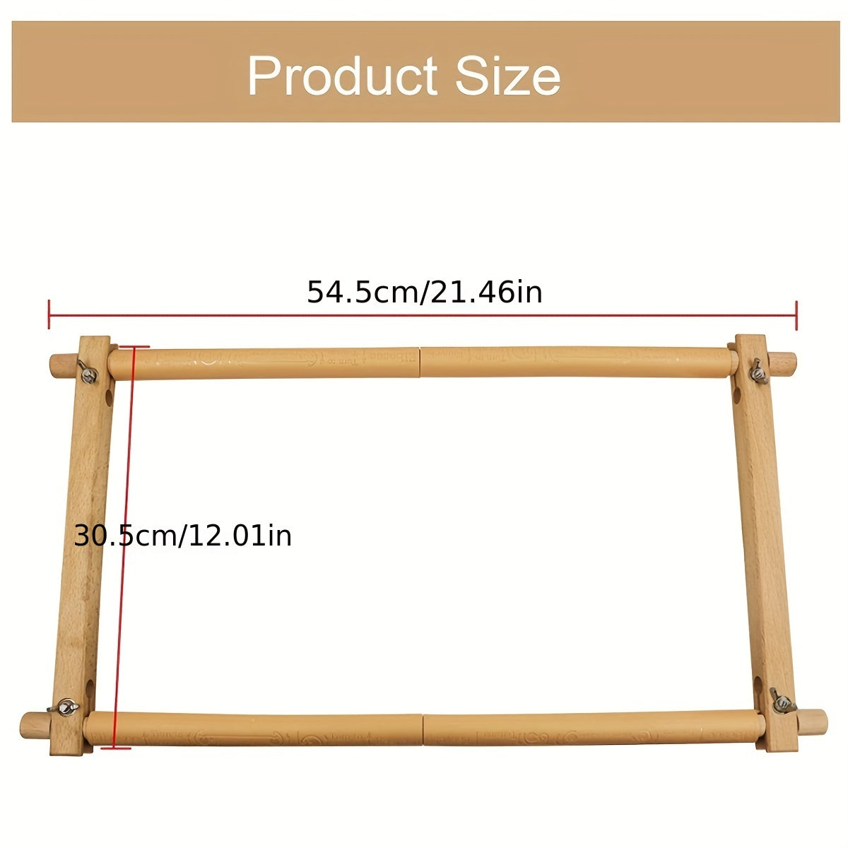 Beech Wood Tapestry Scroll Embroidery Frame Quilting Stitching Frame