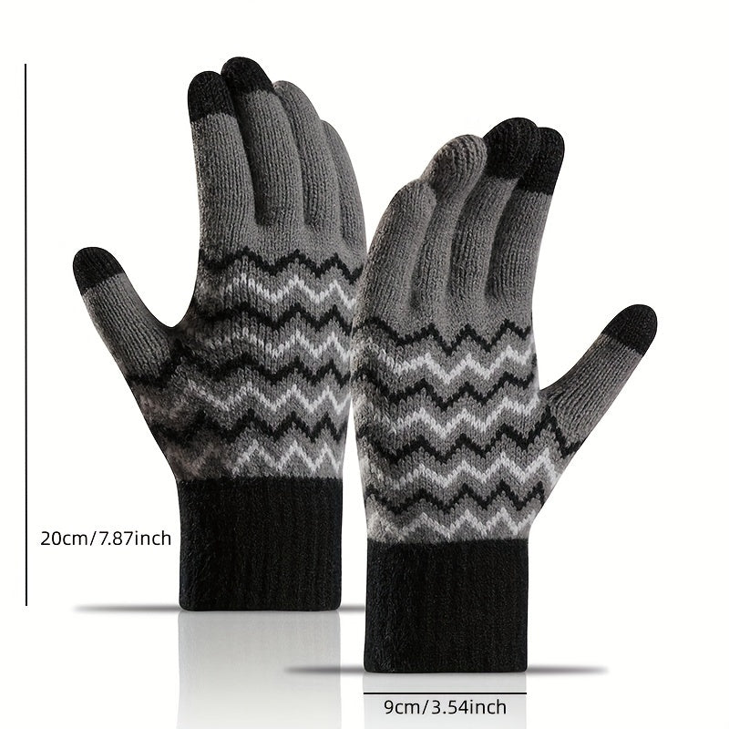 Winter Touch Screen Knitted Warm Gloves