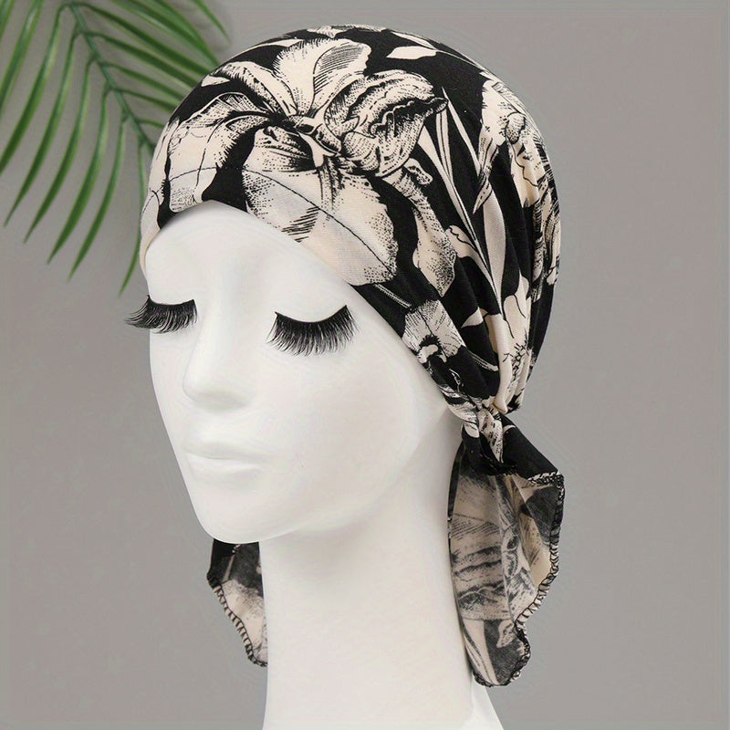Paisley Print Head Wrap Turban Elastic Bandana Unisex Headscarf