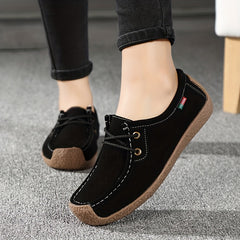 Women's Retro Flat Shoes Casual Slip On Loafers