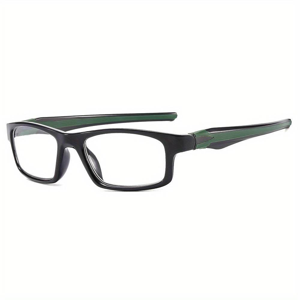 1pc Men's Sporty Two Glasses Magnifying Zipper Case Packaging