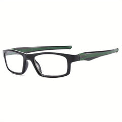 1pc Men's Sporty Two Glasses Magnifying Zipper Case Packaging
