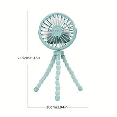 Portable Fan Three Speed Wind Desktop Handheld Standable Fan