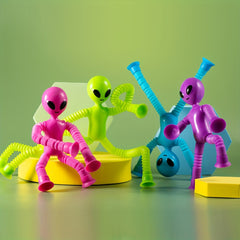 Funny Telescopic Tube Alien Decompression Puzzle Toys